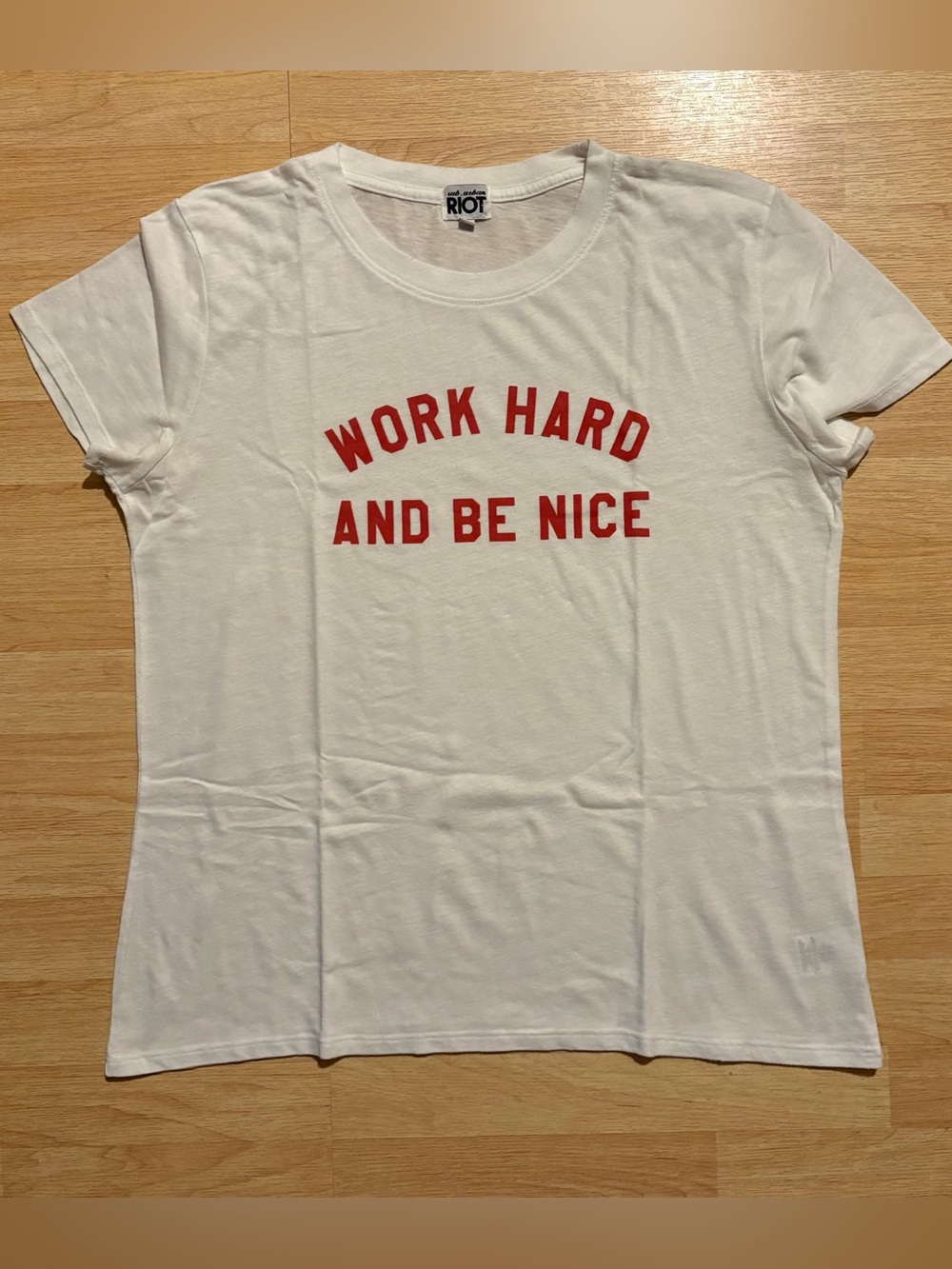 Sub_Urban Riot White Tee with Red Script